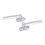2pcs Aluminum Alloy Window Handle with Secure Lock for Smooth Operation Home and Office Use 1