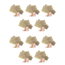 60 BöGen Kleine 0,12 Zoll Alphabet Nummern Aufkleber, Glitzer Legierung, Selbstklebende Buchstaben Aufkleber, Gold/Silber (3 mm)