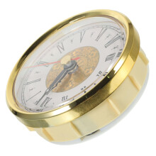 Vintage Roman Numeral Clock Insert with Silent Quartz Movement for DIY Home Decor Projects