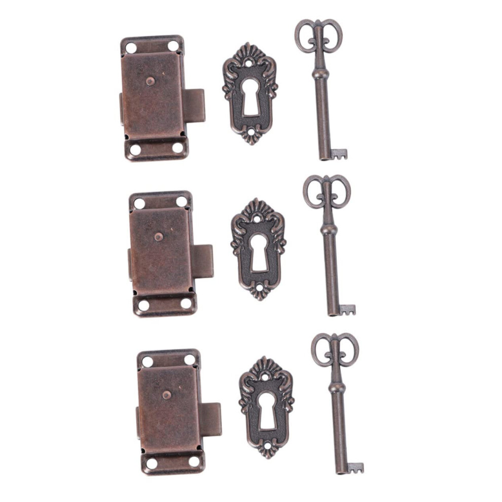 3Pcs Antique Bronze Hook Latch For Wooden Boxes And Jewelry Cases With Secure Closure 9771547432166