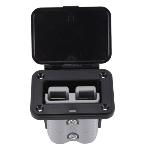 Plug Holder for Anderson Plugs 175A Panel Base with Dust Cover High Current Connector Fixing Bracket