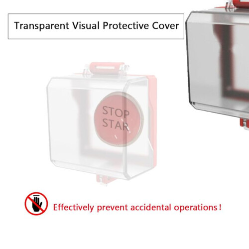 1 Piece Emergency Stop Button Cover, Removable Base Cover, Push Button  Protector for Emergency Stop Button 2