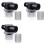 3X Water Pump Strainer Filter Set Include Twist  Pipe Strainer and Extra 50 Mesh Filter Screen, 1/2 Filter 1