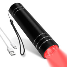 Red Light Therapy Wand with Bright LED Output, Rechargeable Handheld Lamp for Home Travel and Pets
