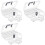 3X Bead Organizer Box with Handle, 24 Pcs Rectangle Storage Plastic Cases,  Clear Bead Storage Containers Boxes 1