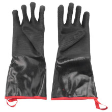 BBQ Gloves - 1472F Thicken Heat Resistant Gloves W/S-Hook 14 in Kitchen Oven Mitts Waterproof Grill Gloves