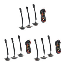 9X Lentilles Fumées Ambre LED Feux de Course de Calandre Avant pour F-150 Raptor