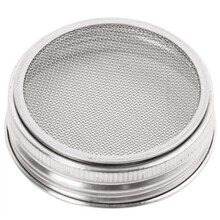 9x Edelstahl Keim Glas Deckel Kit für Hervorragende Belüftung Geeignet für Einmachgläser mit Weitem Mund Einmach Gläser