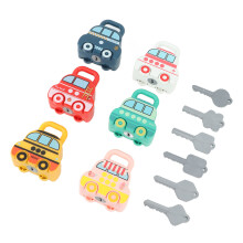 Conjunto de Carrinhos de Brinquedo para Bebês, Brinquedos Montessori para Aprendizagem Precoce com Jogos de Reconhecimento de Números e