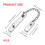 Stainless Steel Door Chain Lock AntiTheft Durable Security for Front Door and Indoor Use 2