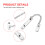 Stainless Steel Door Chain Lock AntiTheft Durable Security for Front Door and Indoor Use 3