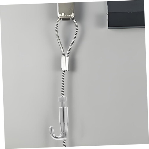 2pcs Adjustable Movable Picture Rail Hooks Hanging Kit for Secure Frame Support in Galleries and Homes 2