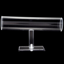 2X Armband / Armreif / Schmuck / Uhr / Requisiten Display Staender Halter T-Traeger Gestell, Transparent