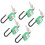 Safety Padlock Green NonConductive Shackle with Writable Label and Secure Key Retention 2