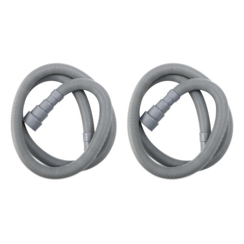 2X 1.5M 5Ft 59 Inch Machine Dishwasher Drain Hose Extension Washing Pipe with Bracket Set 1