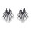 Industries Round Tip Straight Plastic Anti-Static Tweezers Black 20Pcs 2