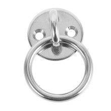 Stainless Steel Pad Eye Ceiling Mount Hook Heavy Duty Weatherproof Predrilled for Versatile Use