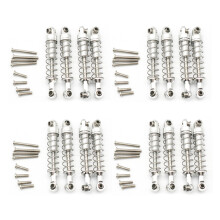 16 Pcs Metal Damper for WPL C14 C24 C34 MN D90 D91 D96 D99 D99S MN90 MN99S RC Car Upgrade Parts,Silver