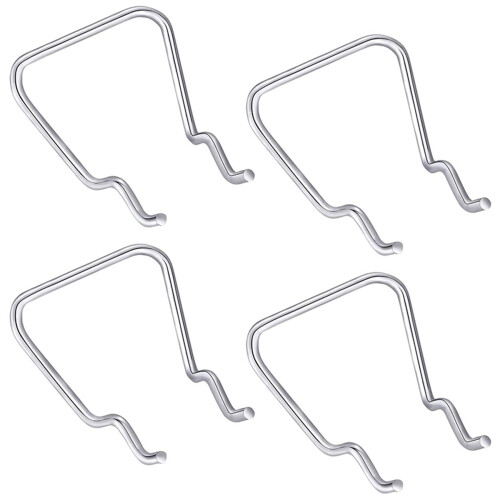 60Pcs Pegboard Plier Holders, Stainless Steel Double Loop Pegboard Hooks Accessories Shelving Display Hooks for Store 2