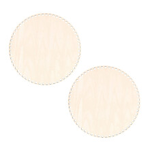 2X 30cm Natural Wooden Basket Bottom with Hole, Circle Blank Wood Base for DIY Knitting Crochet Bag Bottom Shaper
