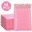 100 PCS Sacos de Envelope de Espuma Envelopes com Selo Automático Envelopes Acolchoados com Bolha Saco de Envio de Pacotes Saco Rosa 3