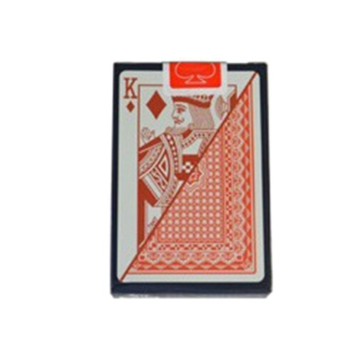 4X Multiplayer Game Card  Box Packed Waterproof Texas Playing Cards Plastic Durable Poker Magic Tricks Tool,Red 1