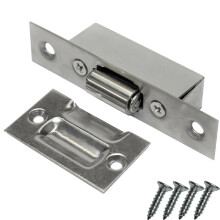 Magnetic Door Catch Latch for Cabinet and Cupboard, Strong Metal Lock, Screw Mounted, Easy Install
