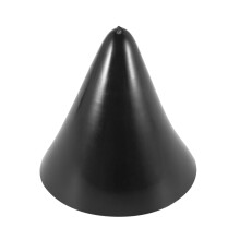 2X Motorcycle Helmet Corner Horn Decoration Accessories Resilient Suction Cup Soft Horn Decoration Headwear, Black