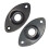 Oval Indented Guitar Jack Plate30 BK Oval Indented Guitar Jack Plate & Socket Black High Quality, 2 Pack 5