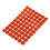 75X 19mm Circles Round Code Stickers Etichette Adesive Autoadesive Rosse 4