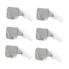 6pcs Self Locking Cabinet Locks with Spring Snap Latch for Furniture Safety and Easy Installation