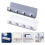 2pcs Wall Mounted Coat Rack with Shelf and Hooks for Entryway SpaceSaving Storage 3