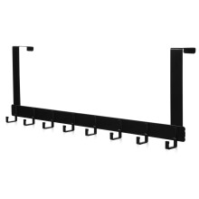 Over the Door Coat Rack Aluminum No Drilling Space Saving Stable Hanger for Coats and Bags