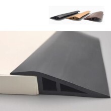 Floor Transition Strip 15mm Black Self Adhesive Vinyl Door Threshold Trim Low Profile