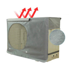 Housse pour unité extérieure de climatiseur avec matériau réfléchissant et couche intérieure en PVC, housse de protection imperméable et