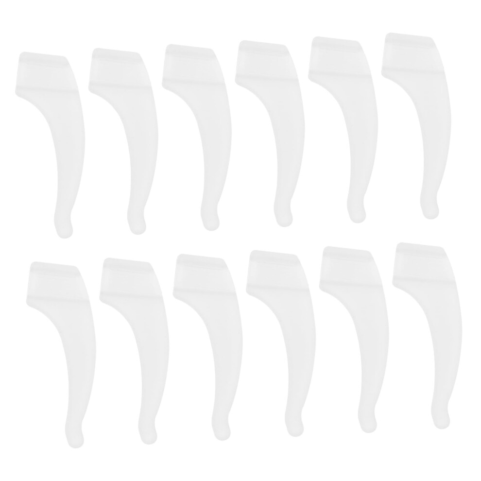 White Glasses Ear Grips Silicone Eyeglass Ear Pads Nonslip Comfortable Hooks For Adults And Kids