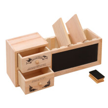 Cutie de depozitare din lemn pentru rechizite de birou, material lemnos ecologic, organizator de scule non-toxic și inodor, potrivit pentru studioul