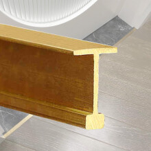 Solid Brass Transition Strip 1x1.6cm Door Threshold T Molding Carpet to Tile Edge Trim