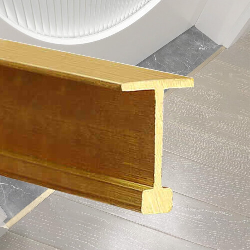 Solid Brass Transition Strip 1x1.6cm Door Threshold T Molding Carpet to Tile Edge Trim