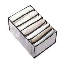 Boîte de rangement compartimentée pour jeans, idéale pour les systèmes de penderie. Organisateur de vêtements à 7 compartiments pour chemises,