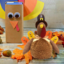 Thanksgiving Table Decorations Handmade Turkey Plush Ornament Farmhouse Fall Centerpiece Decor