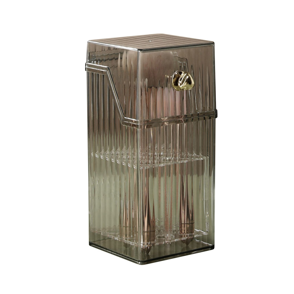 Plastic Makeup Brush Storage Box With Lid 9058772741653
