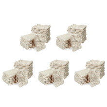 100 Pack Soap Exfoliating Bag,Soap Saver Made Sisal Mesh Soap Bag Bar Soap Bag with Drawstring for Bath & Shower Use