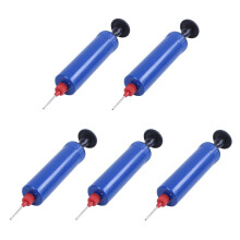 5X Pompa di Gonfiaggio per Palloni di Calcio Basket Pallavolo + Ago di Pompa Blu