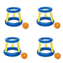 4X Basket- D'Eau Cerceau de Piscine Flotteur Jeu de Jeu Gonflable Piscine Jouet Sport Aquatique Jouet Piscine Jouets Flottants pour Enfants