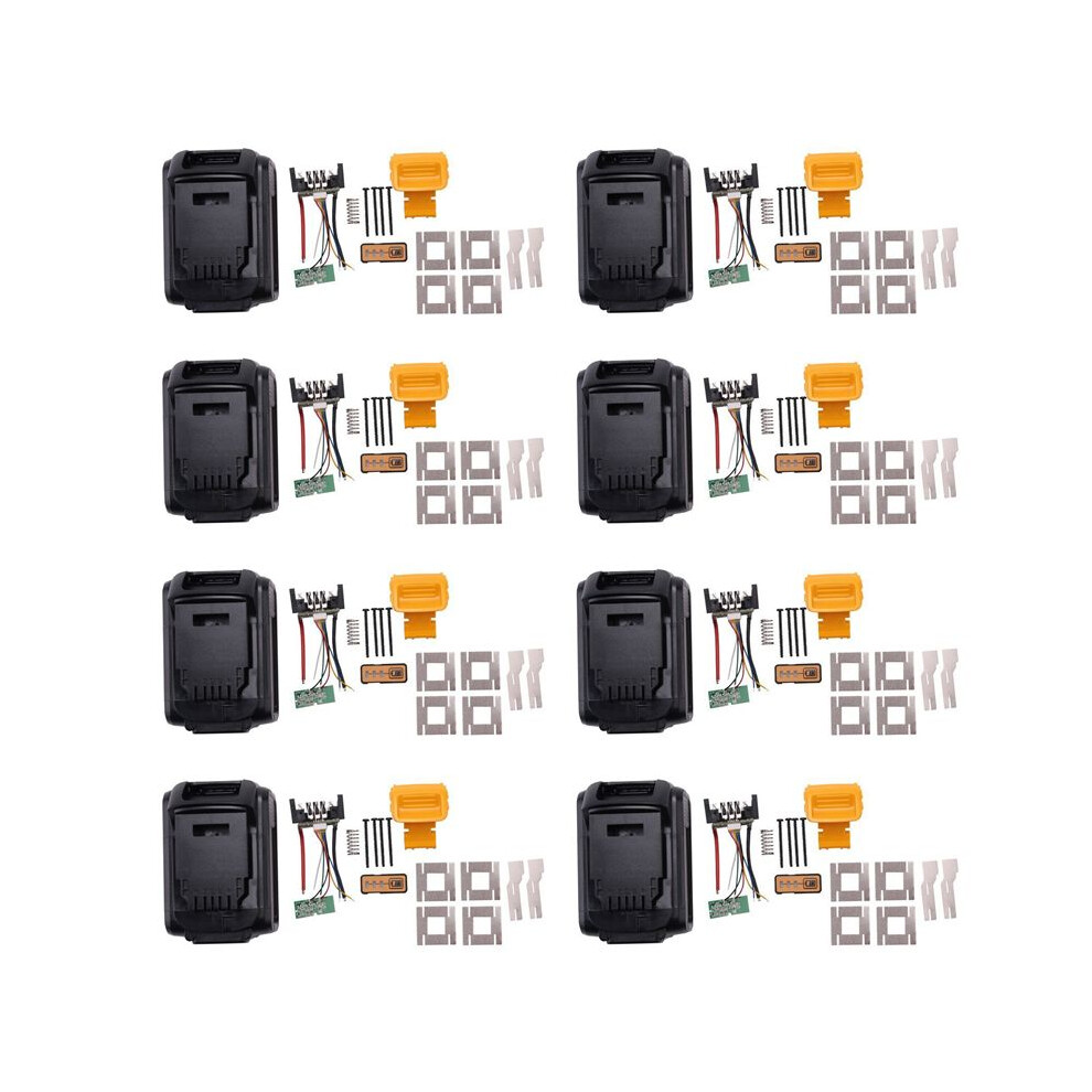 8X For 18V 20V Battery Replacement Plastic Case 3.0Ah 4.0Ah Dcb201,Dcb203,Dcb204,Dcb200 Li-Ion Battery Cover Black 6032117804756