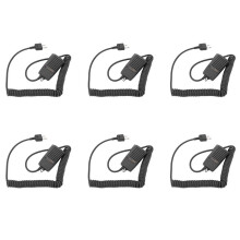 6X Handheld Speaker Mic for Ic-V8 V85 V82 Ic-T2H T8A 2At W32A E90 Radio