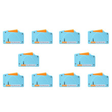 10X Aua-550 Optisch Glasfaser Anschluss Reiniger Glasfaser Anschluss Reinigung Kassette Kassetten Reiniger Optik Glasfaser Reinigung Box