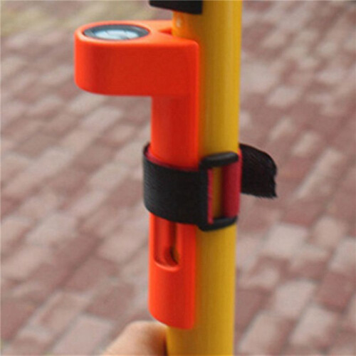 4X Centering Pole Carbon Fiber Pole Leveler Bubble Assembly Right-Angle Level Strap Portable Vertical Level Orange 2