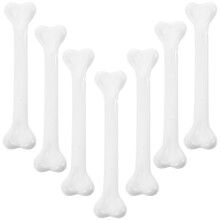 Halloween Skeleton Bones Set, 12pcs Fake Plastic Bones with Realistic Texture for Crafts and Party Decor